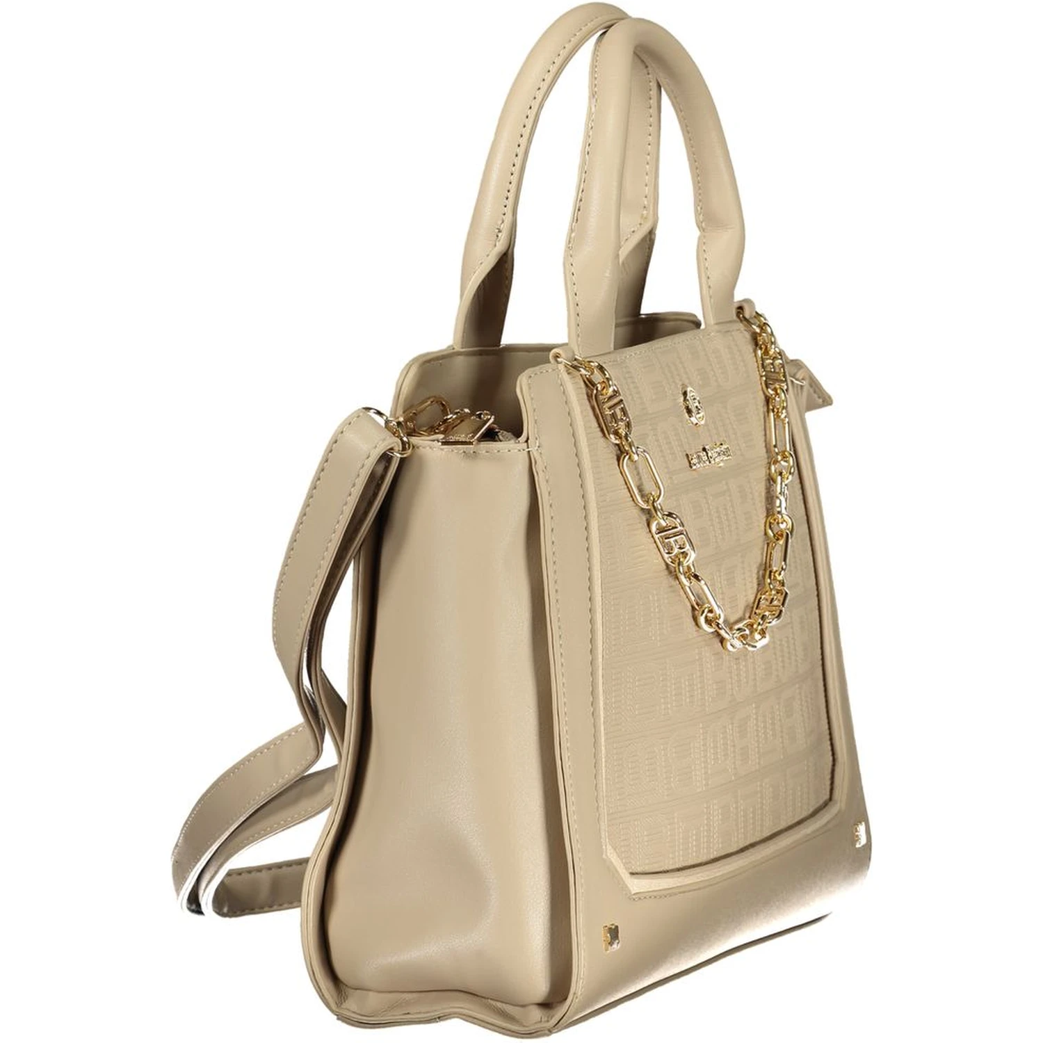 Beige PVC Women Handbag