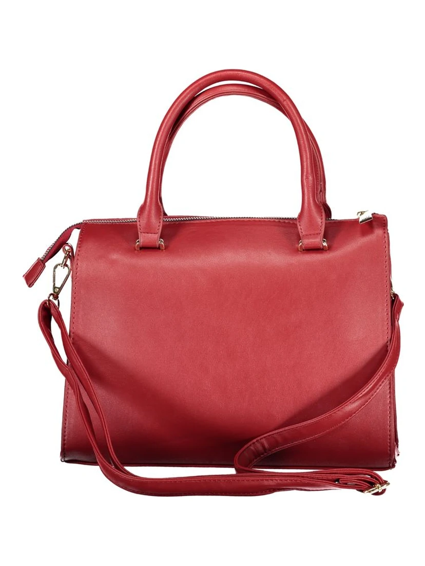 Red PVC Women Handbag