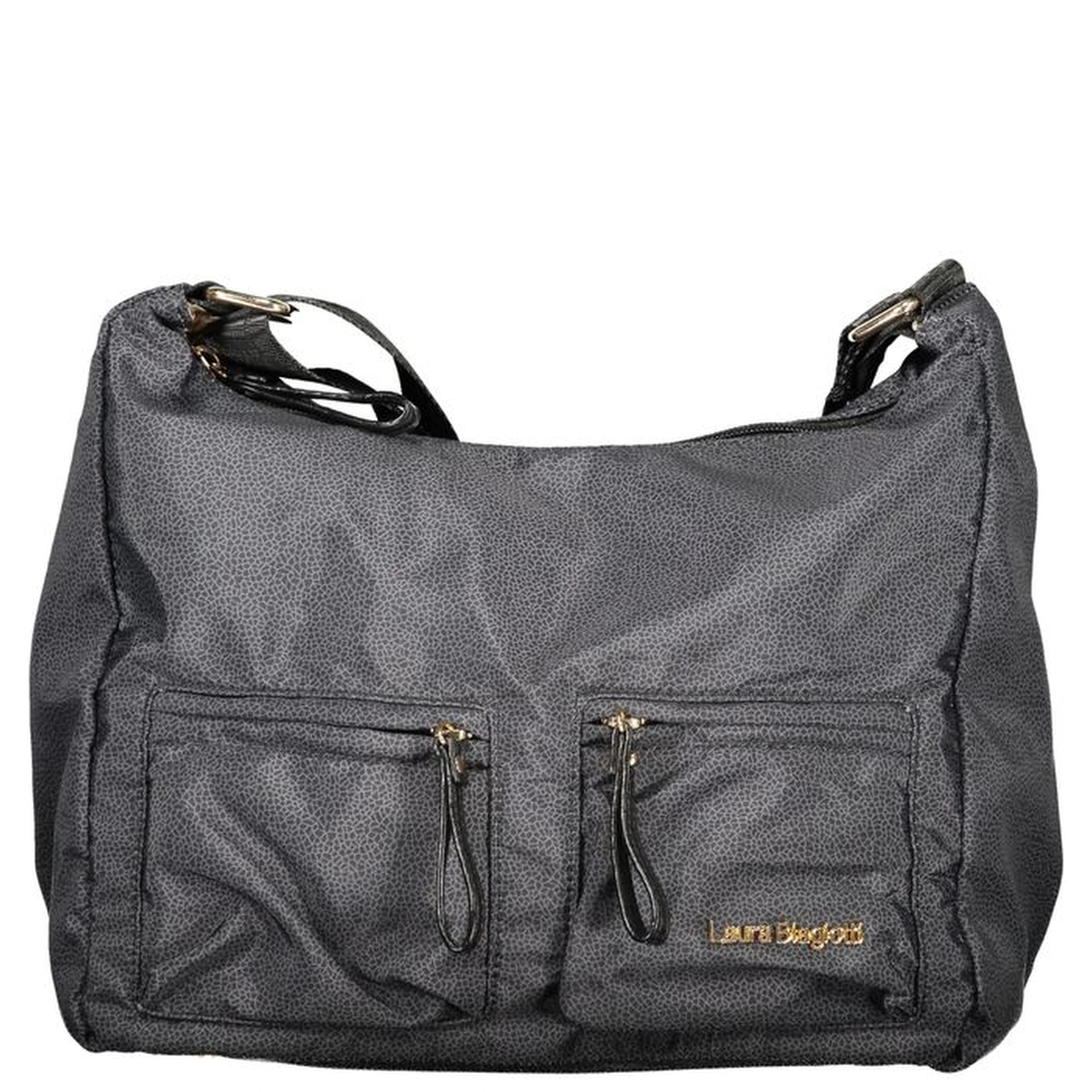 Black Polyester Women Handbag