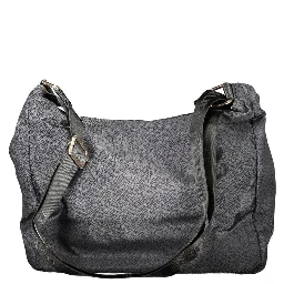 Black Polyester Women Handbag