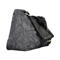 Black Polyester Women Handbag