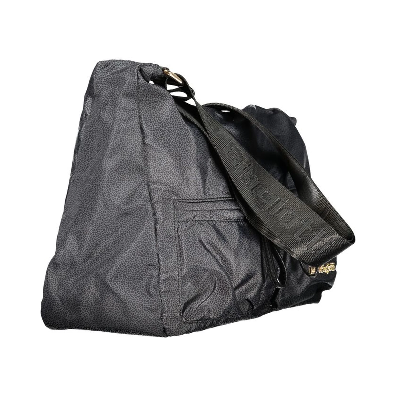 Black Polyester Women Handbag