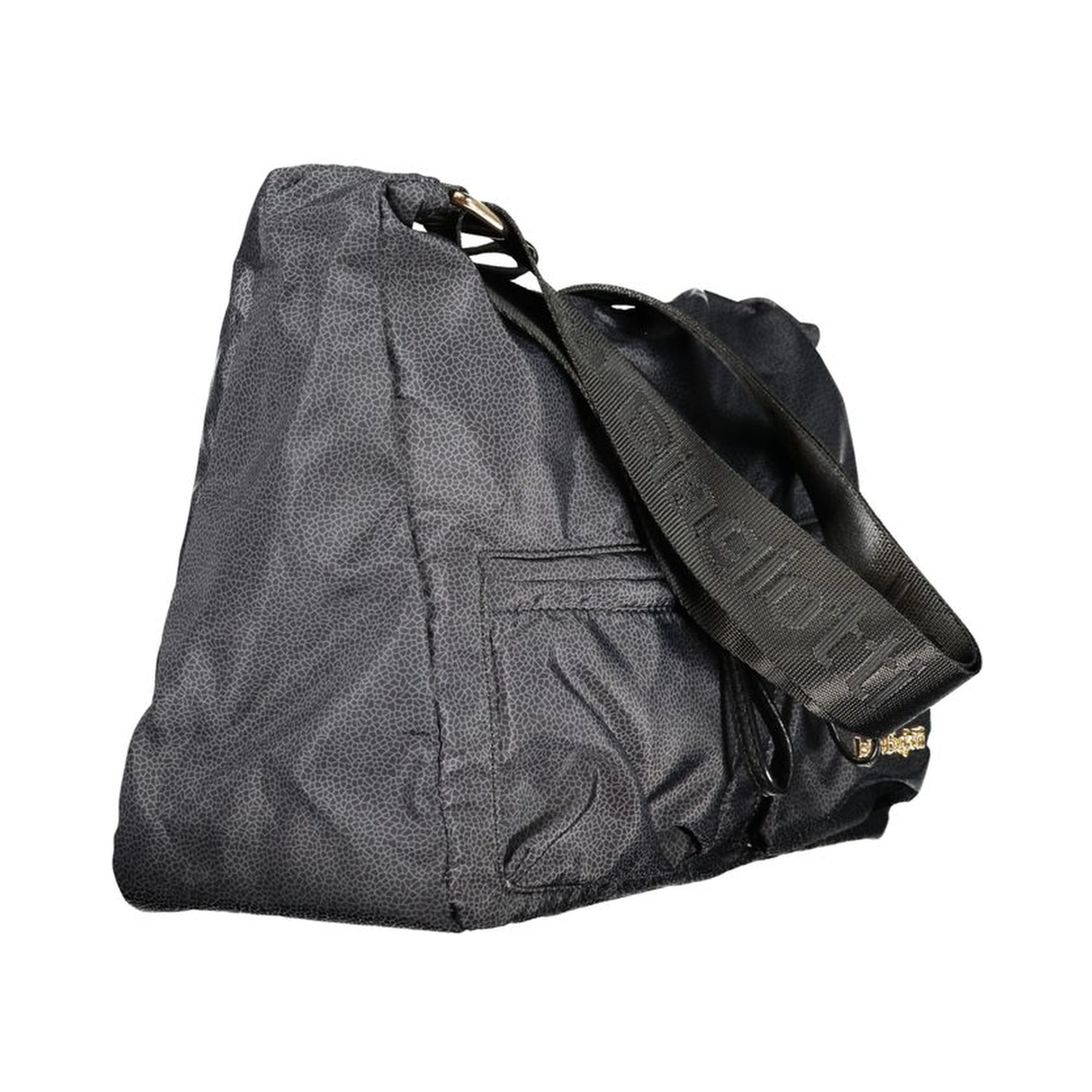 Black Polyester Women Handbag