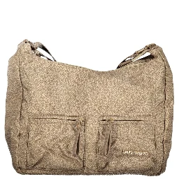 Beige Polyester Women Handbag
