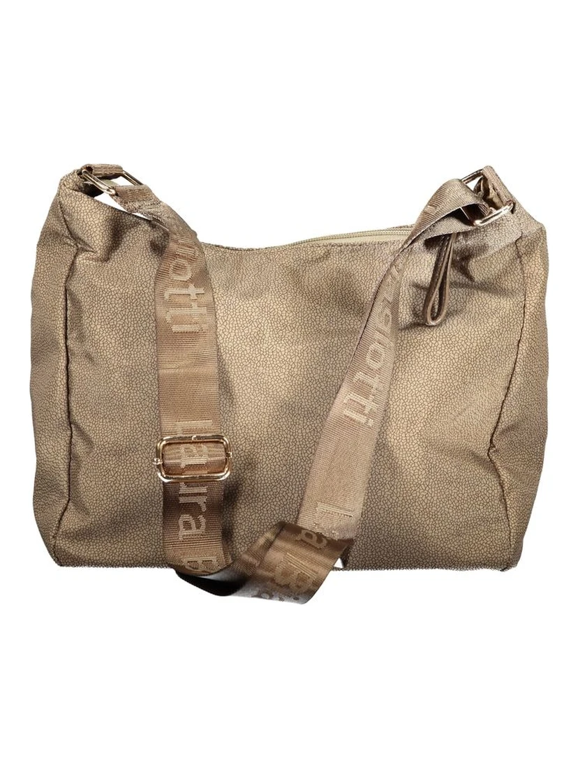 Beige Polyester Women Handbag