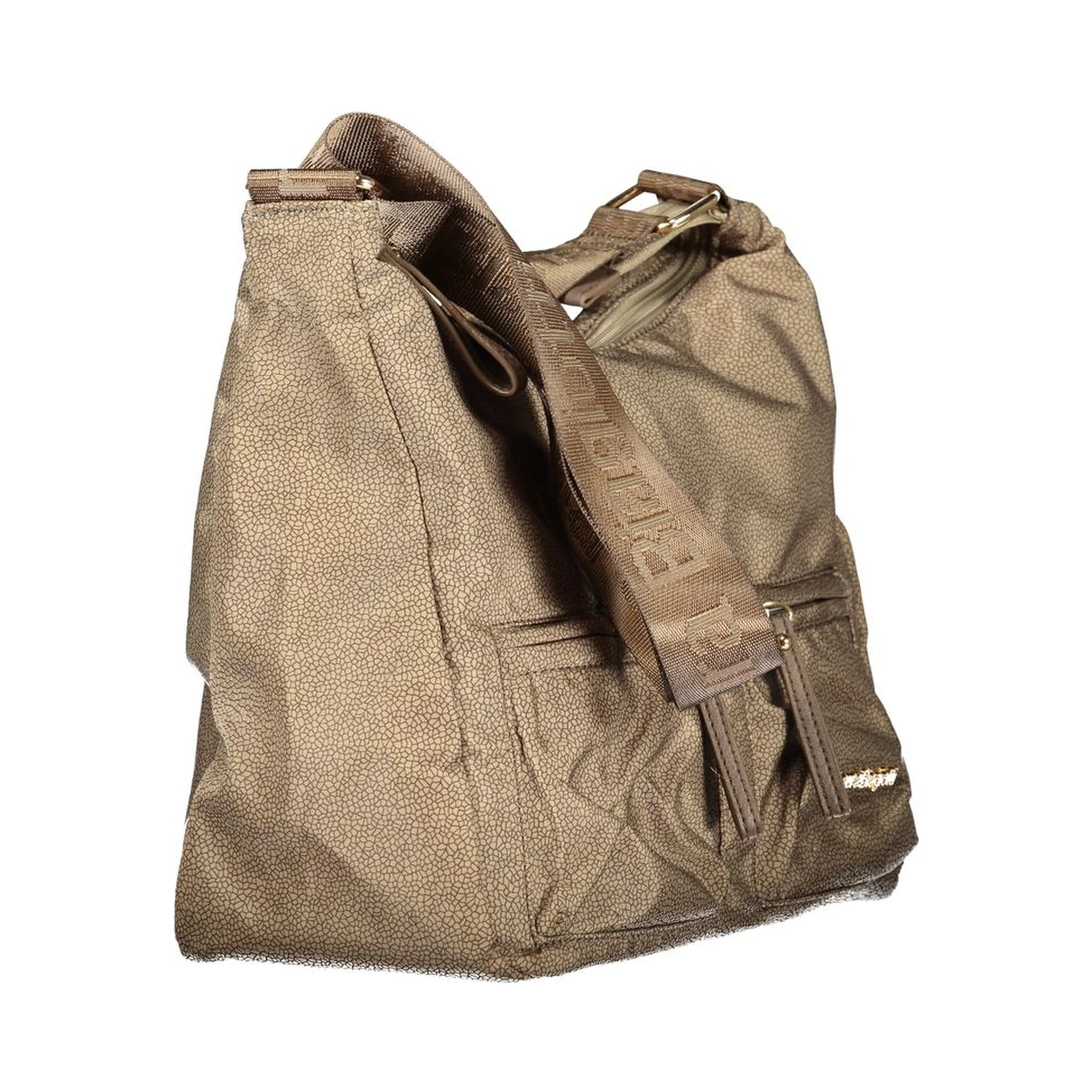 Beige Polyester Women Handbag