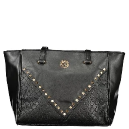 Black PVC Women Handbag