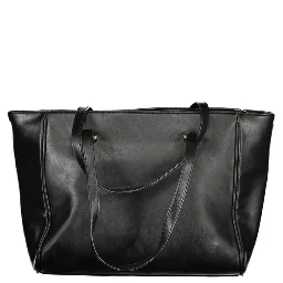 Black PVC Women Handbag
