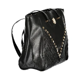 Black PVC Women Handbag