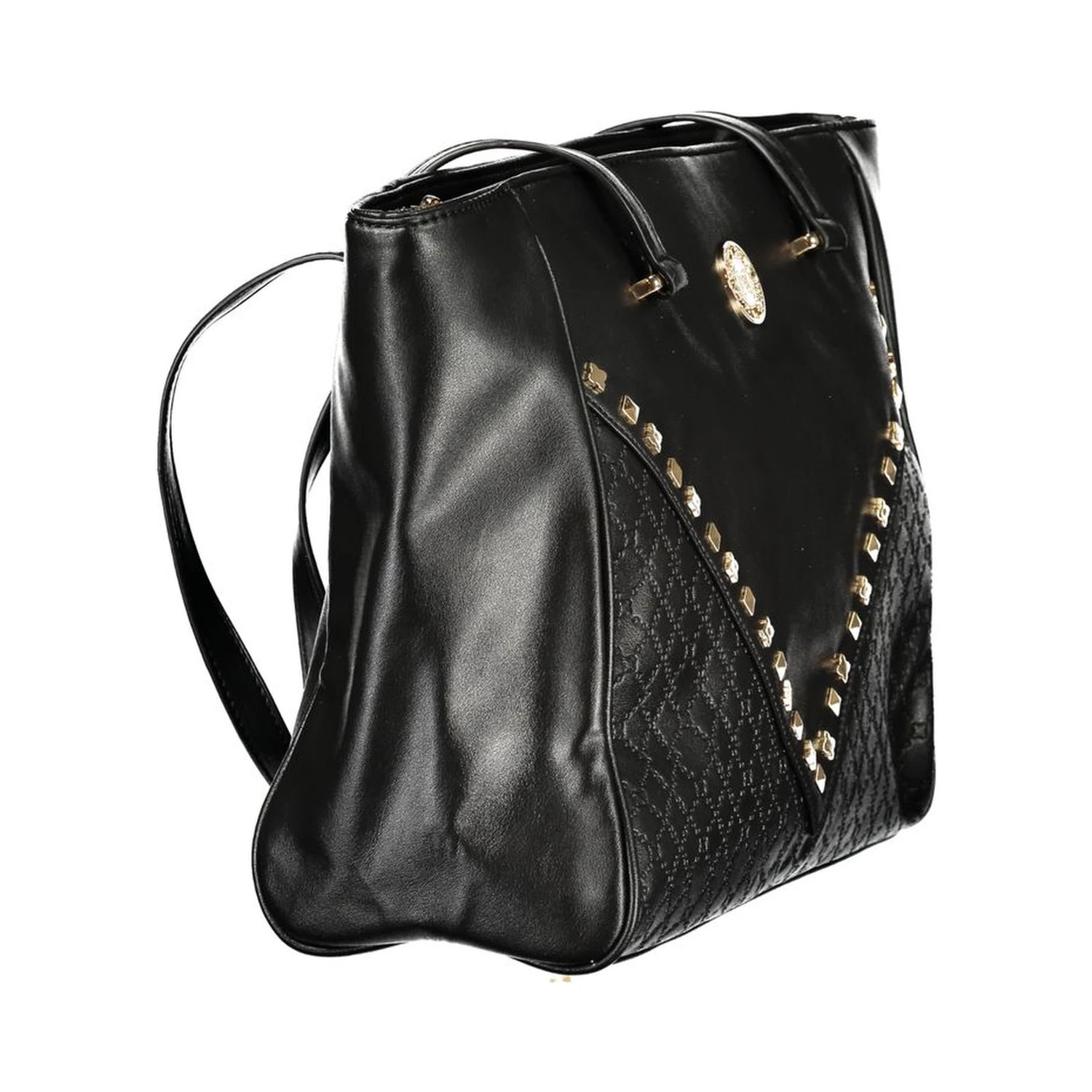 Black PVC Women Handbag