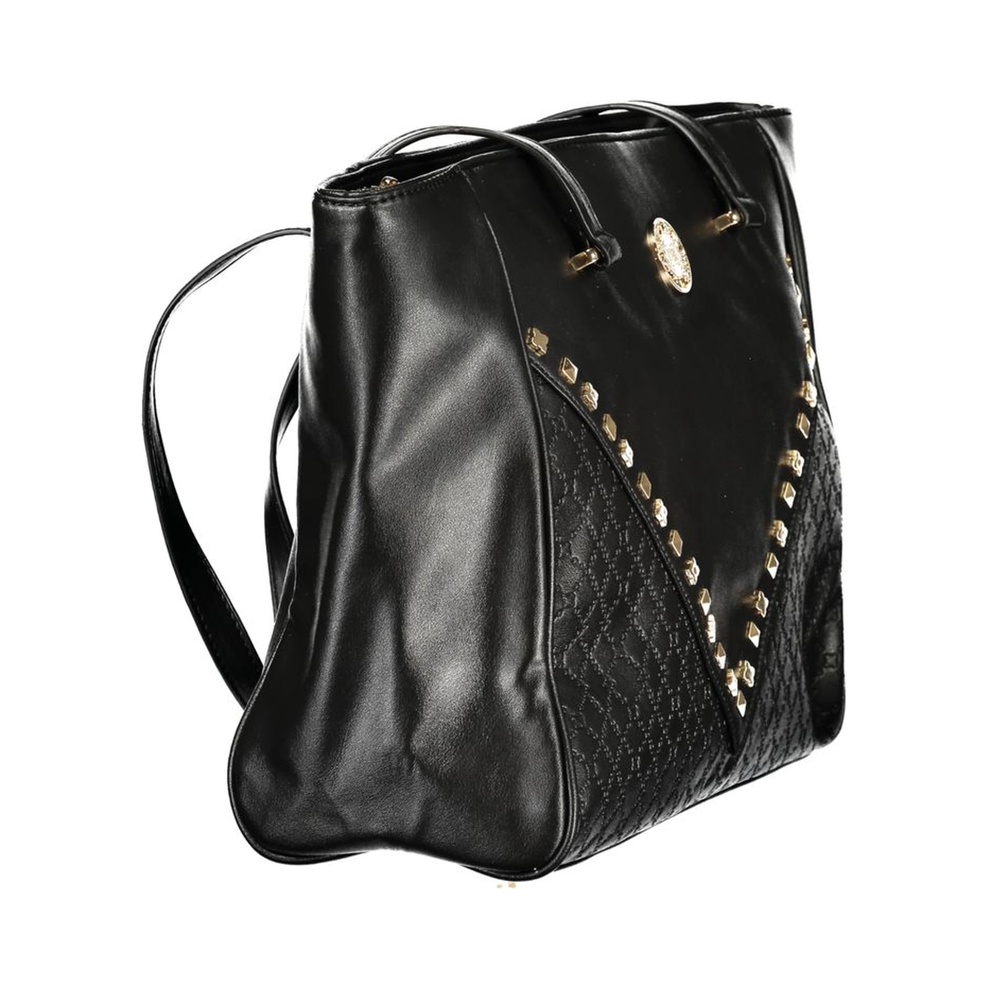 Black PVC Women Handbag