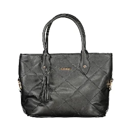 Black PVC Women Handbag