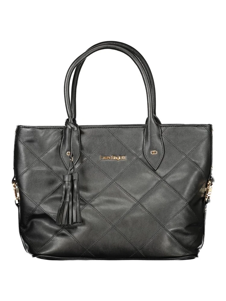 Black PVC Women Handbag