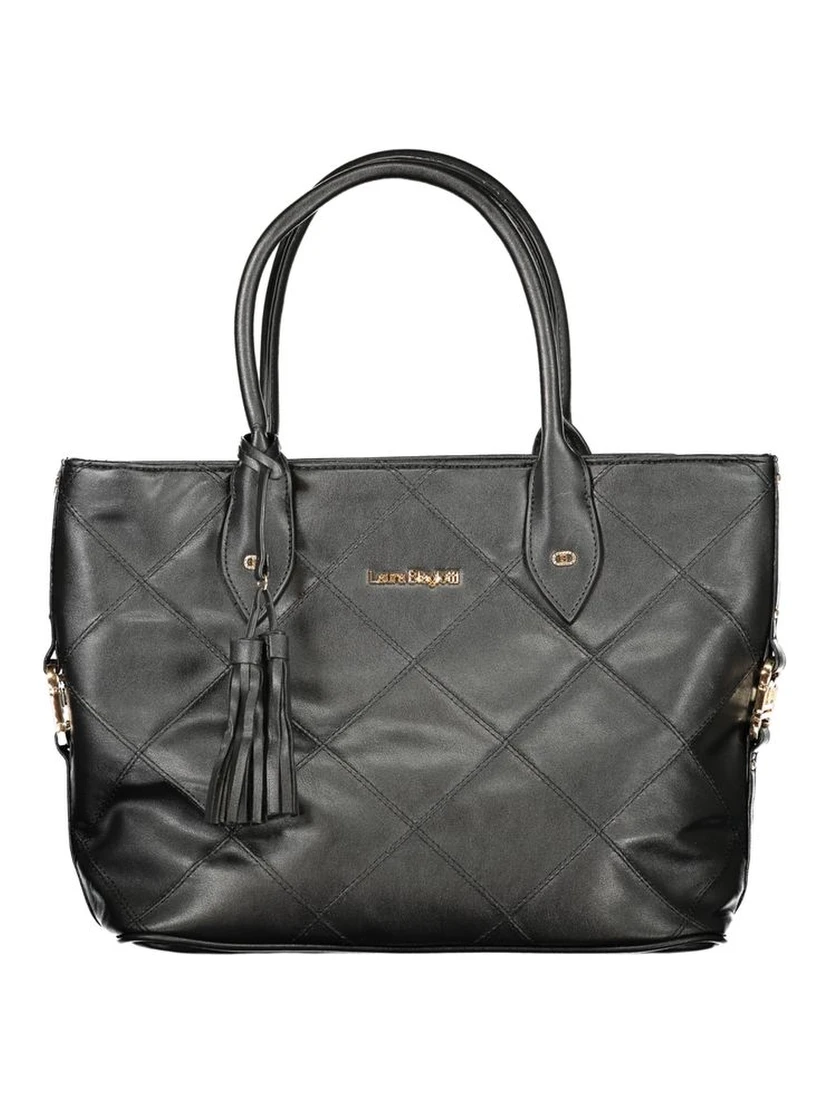 Black PVC Women Handbag