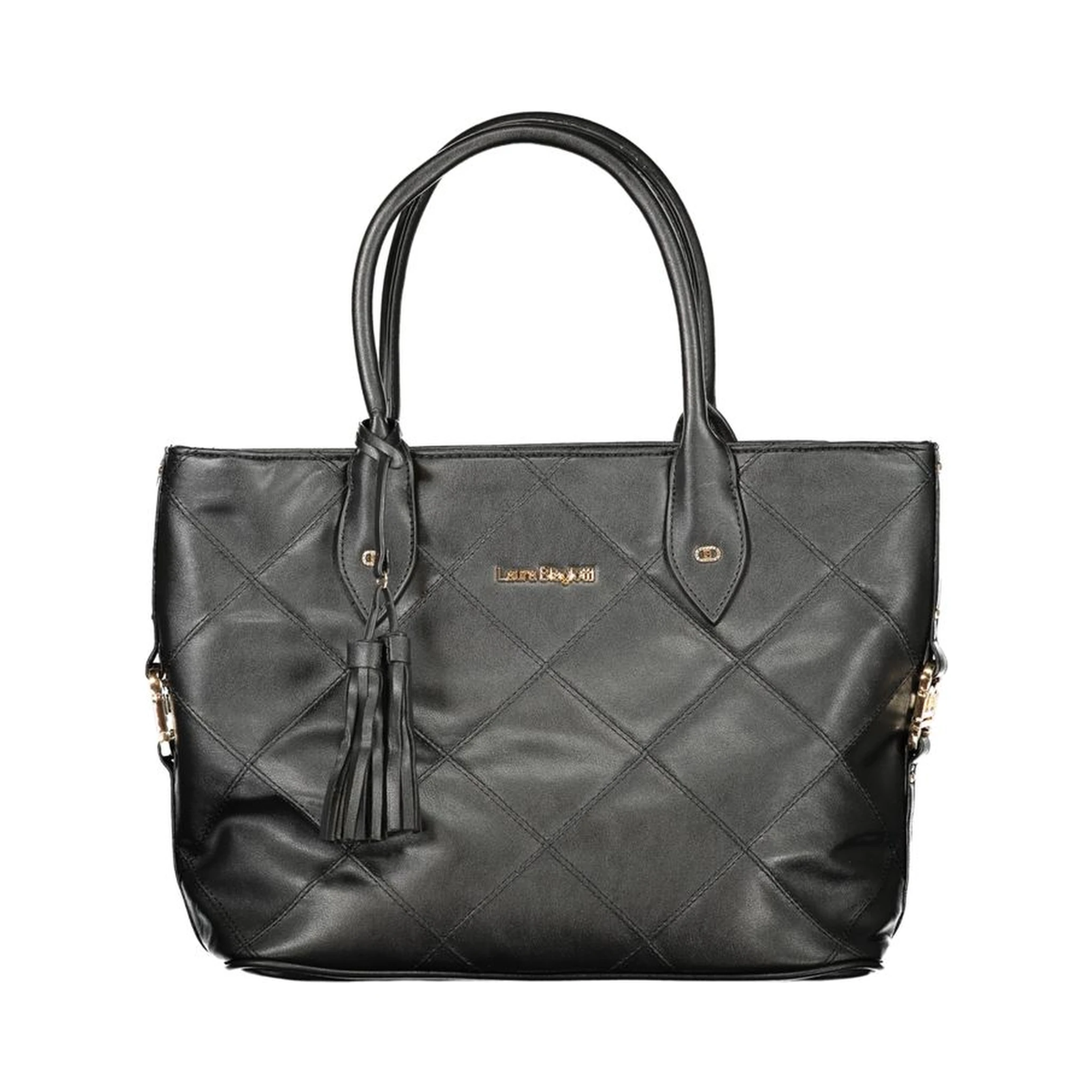 Black PVC Women Handbag