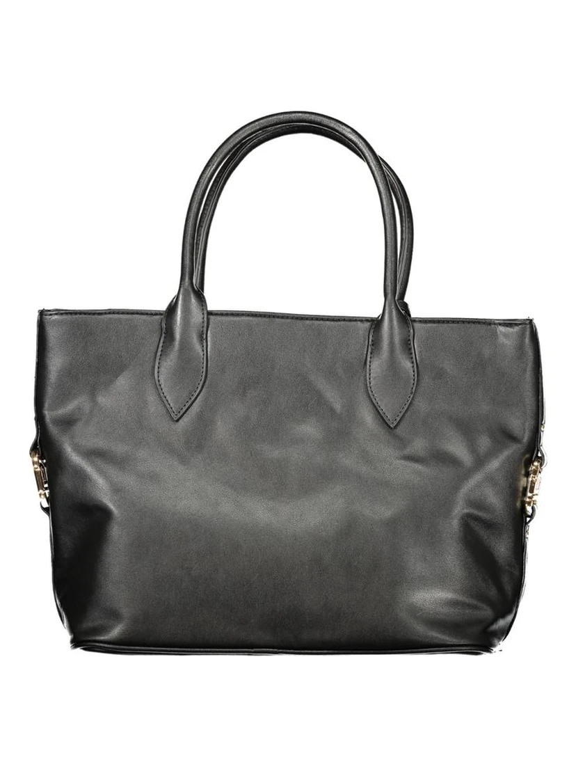 Black PVC Women Handbag