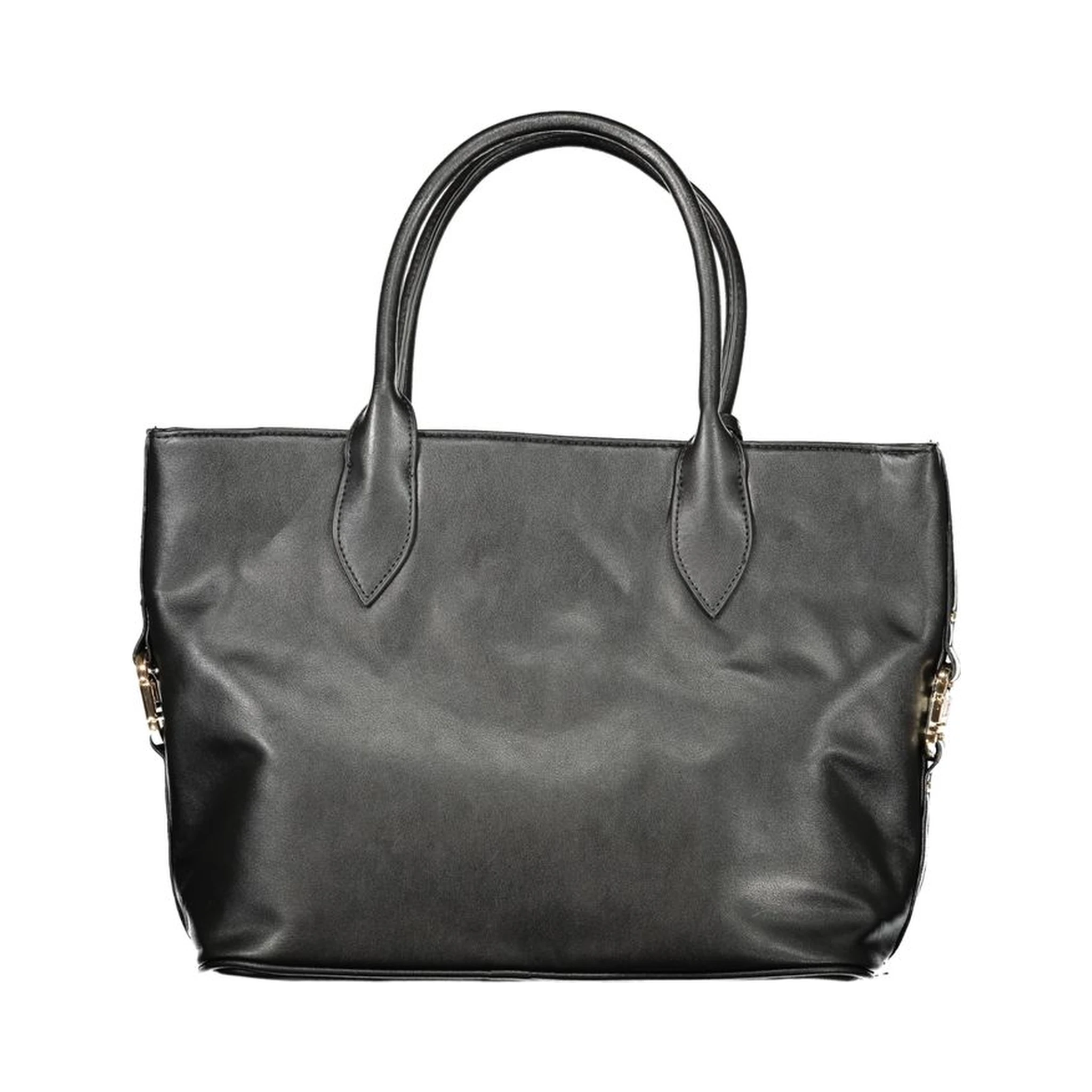 Black PVC Women Handbag