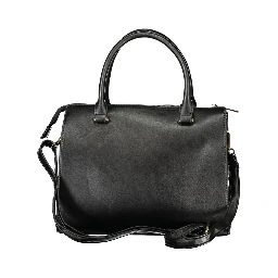 Black PVC Women Handbag