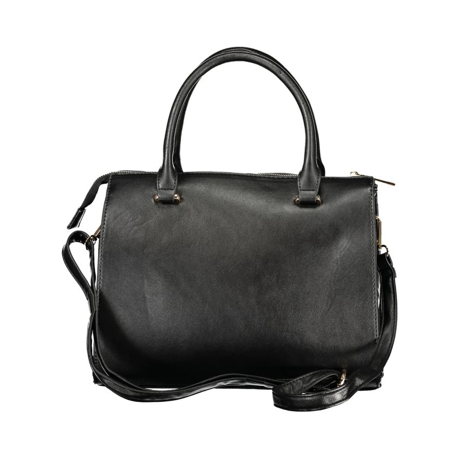 Black PVC Women Handbag