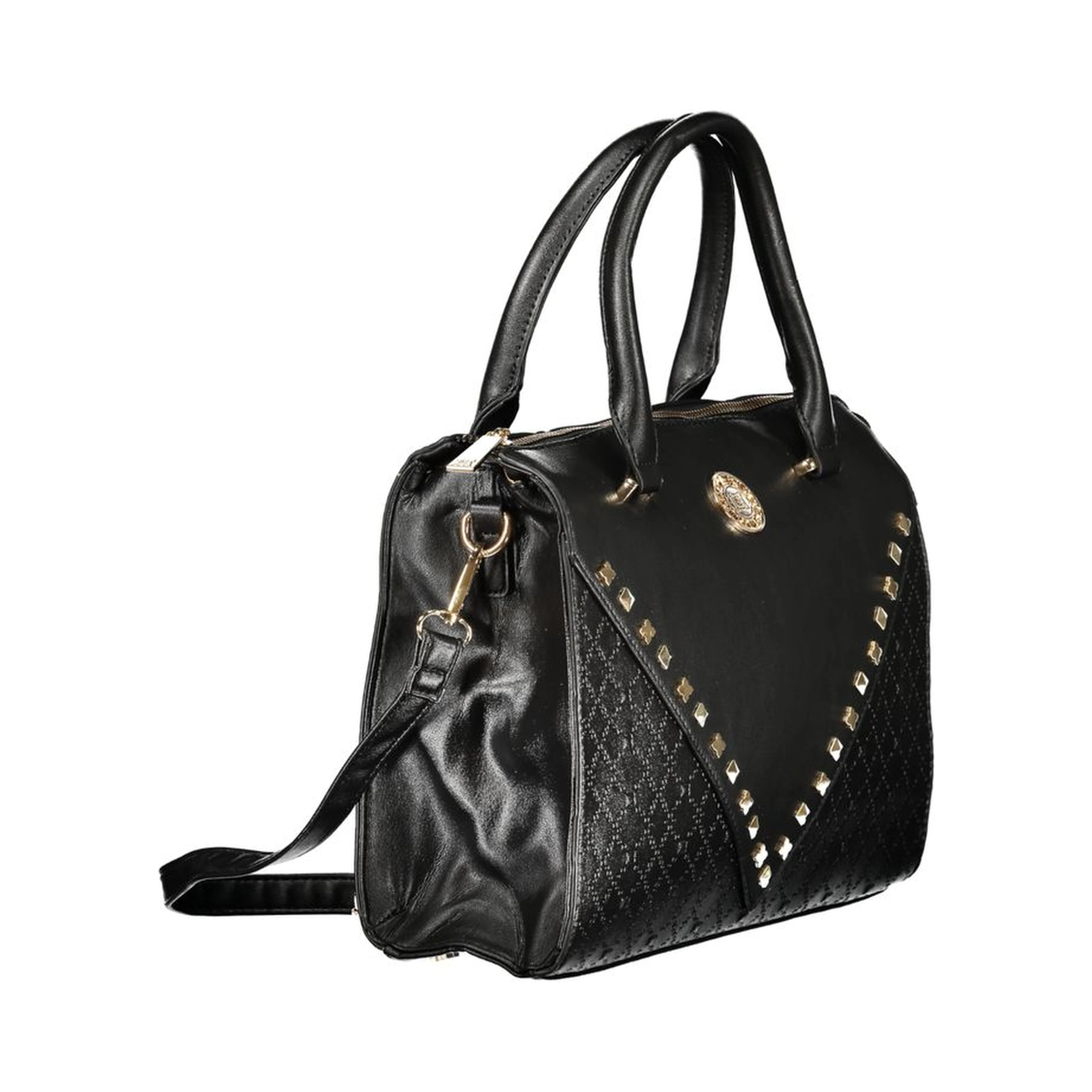 Black PVC Women Handbag