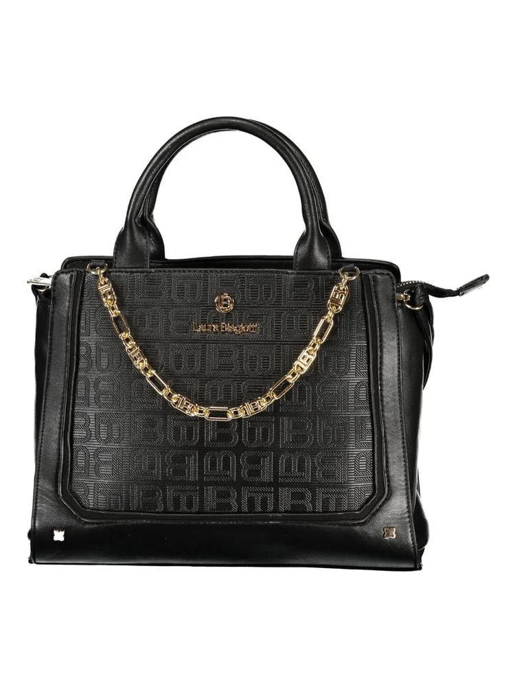 Black PVC Women Handbag