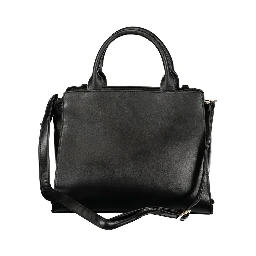 Black PVC Women Handbag