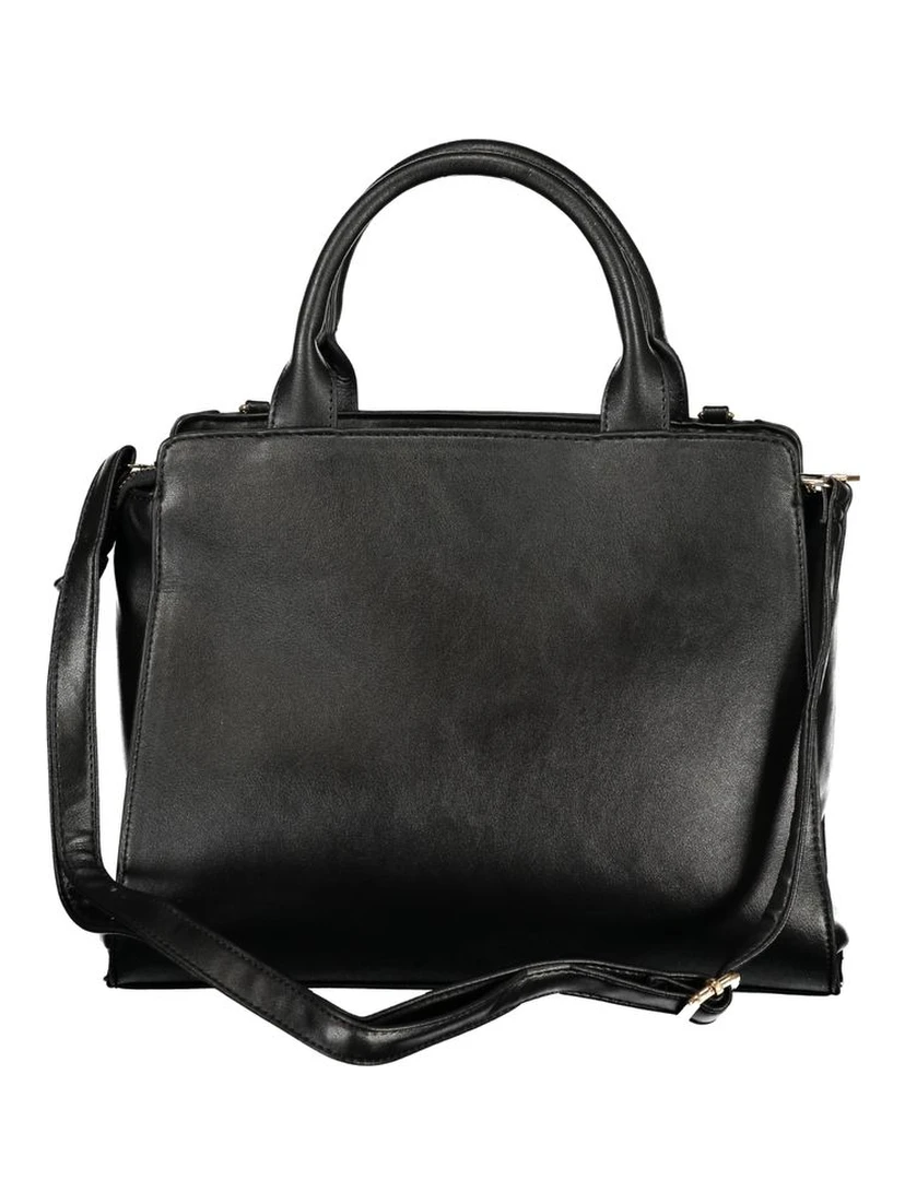 Black PVC Women Handbag
