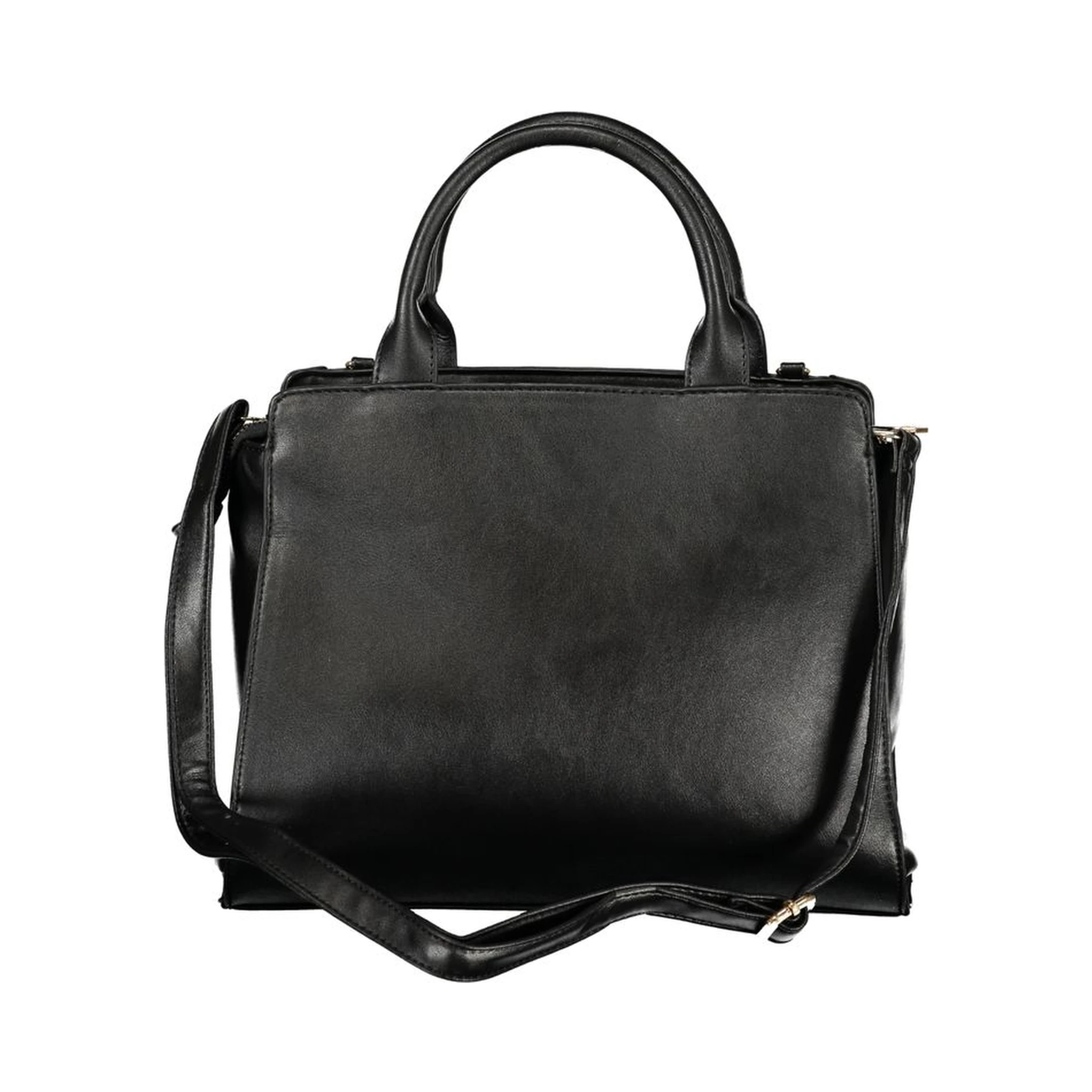Black PVC Women Handbag