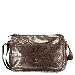 Bronze Polyester Women Handbag