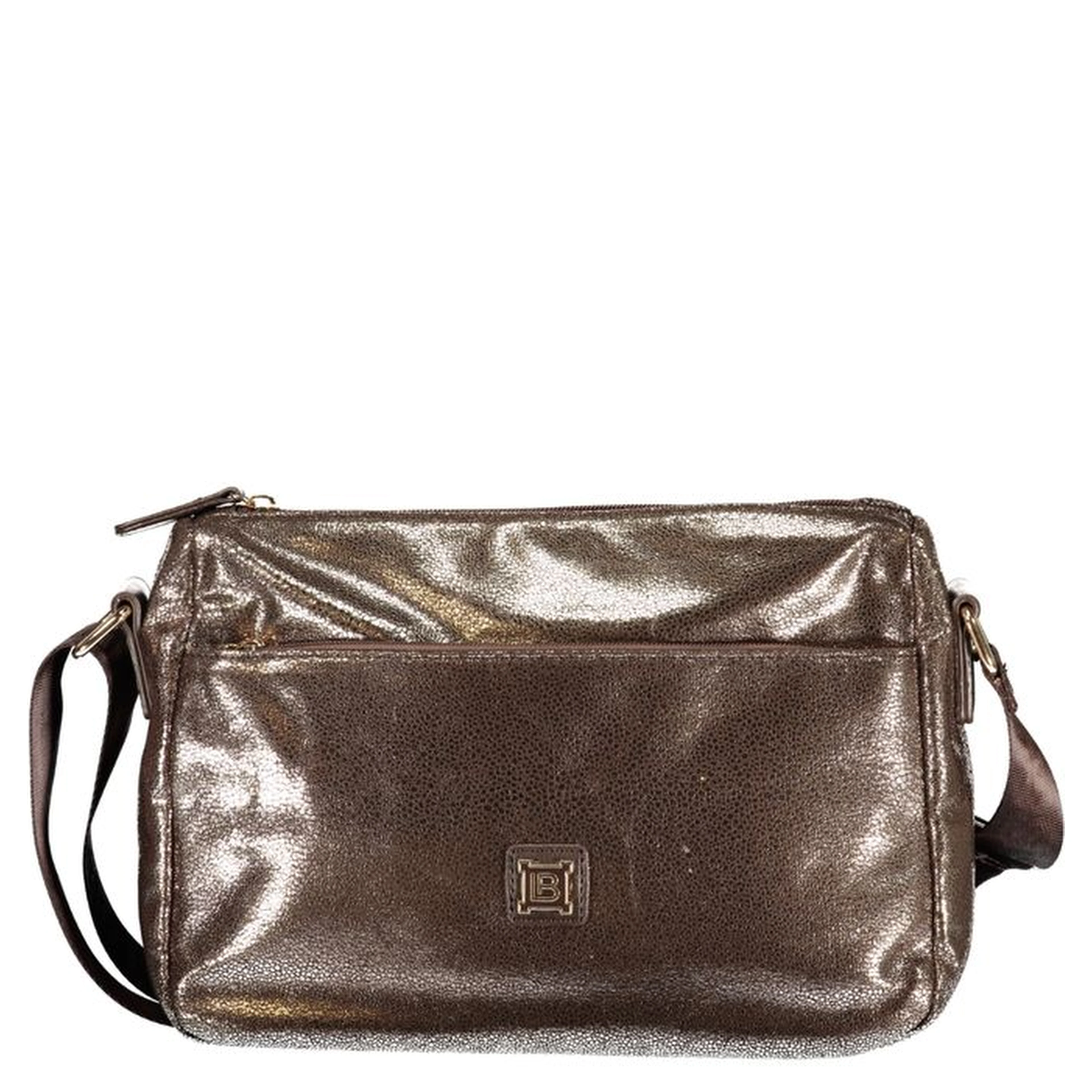 Bronze Polyester Women Handbag