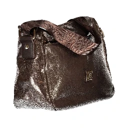 Bronze Polyester Women Handbag