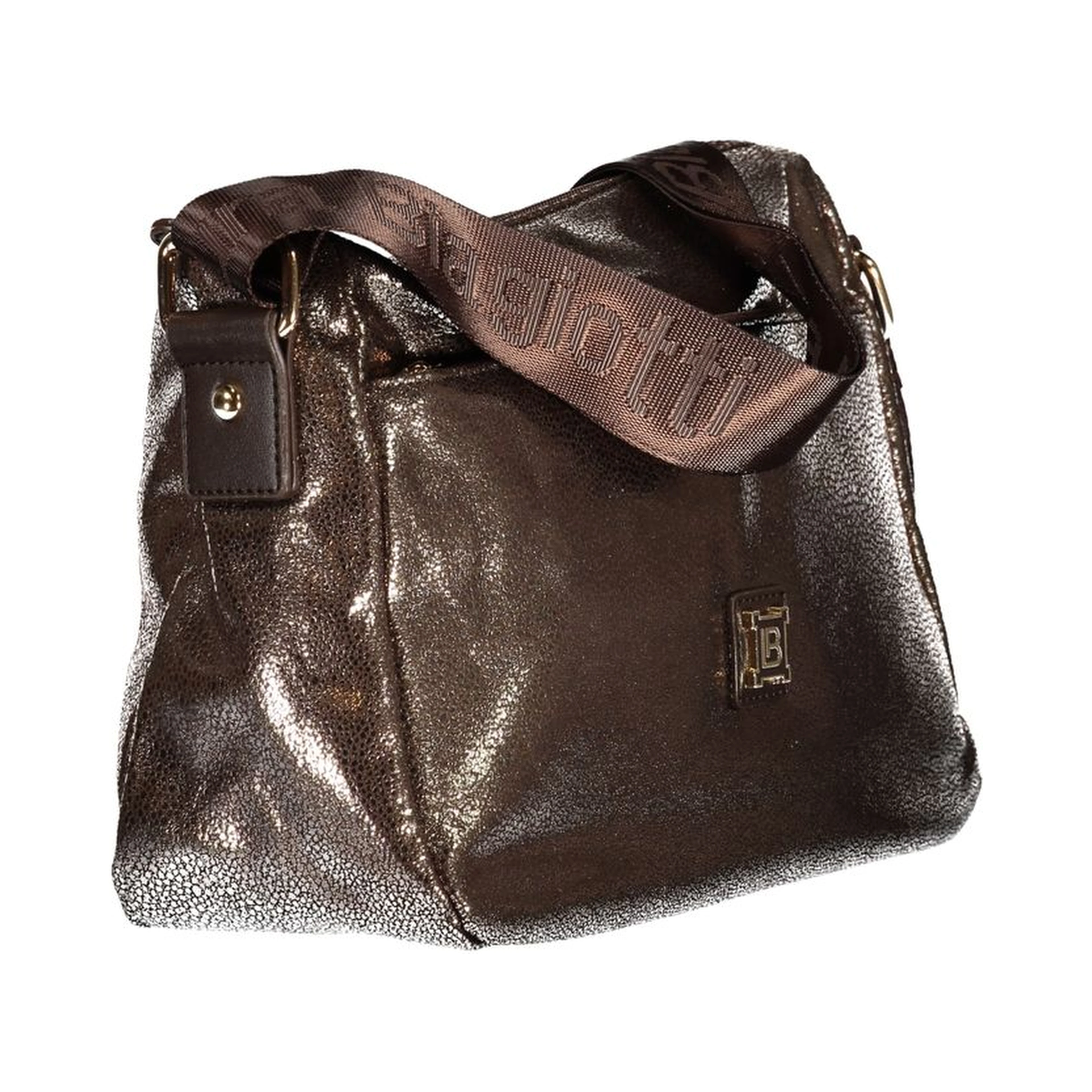 Bronze Polyester Women Handbag