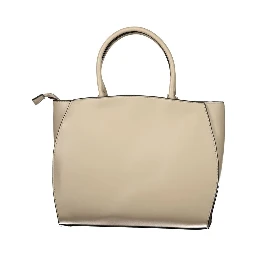 Beige PVC Women Handbag
