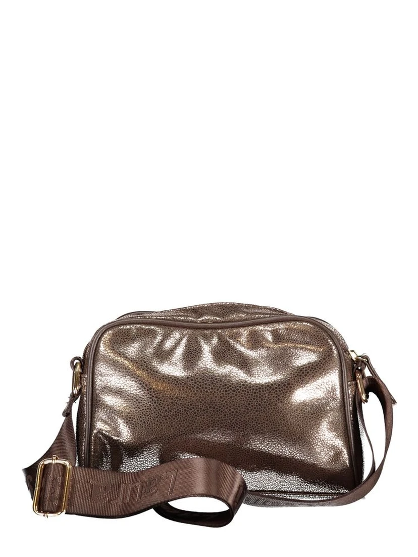 Bronze Polyester Women Handbag