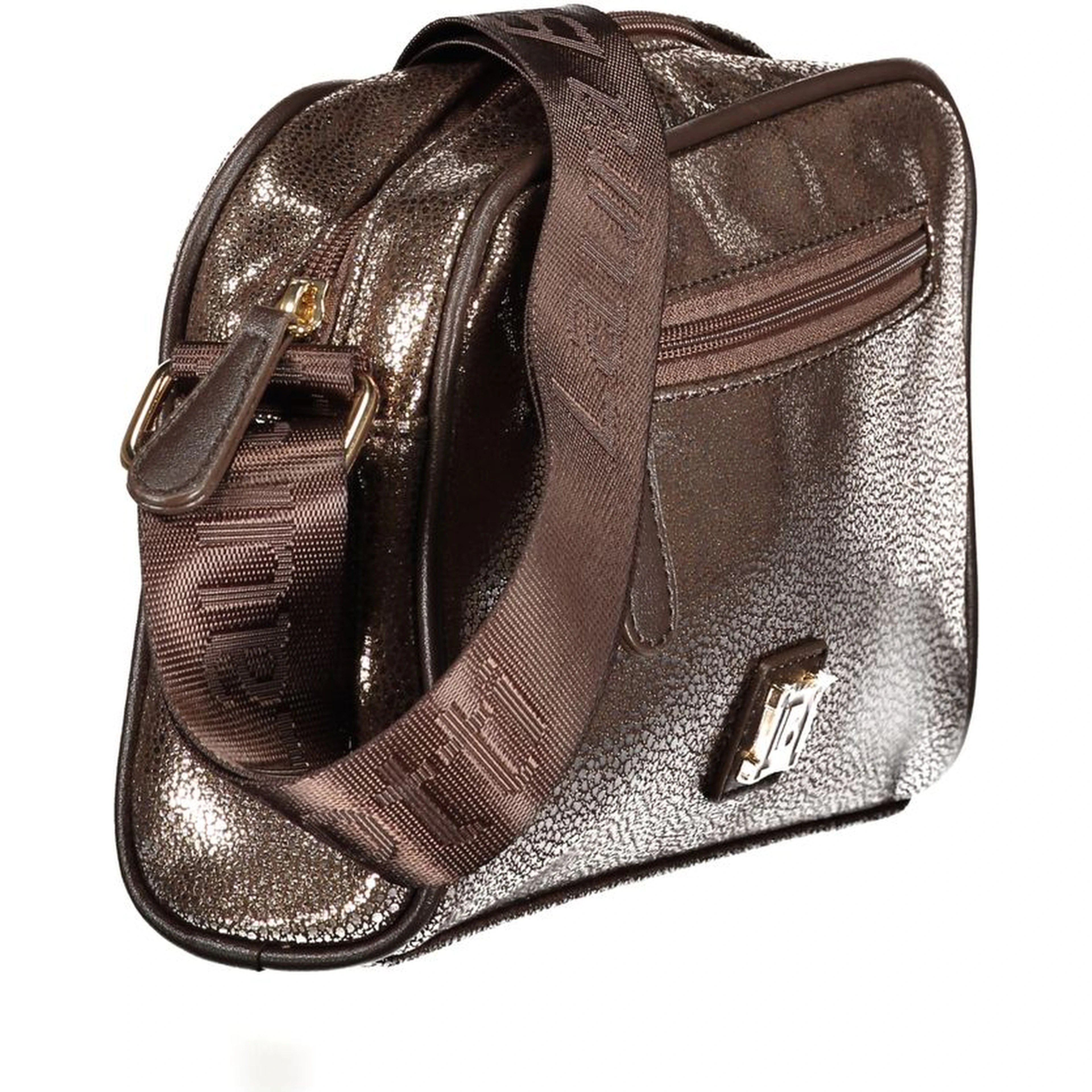 Bronze Polyester Women Handbag