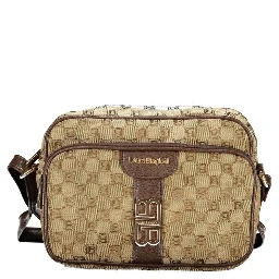 Beige Polyester Women Handbag