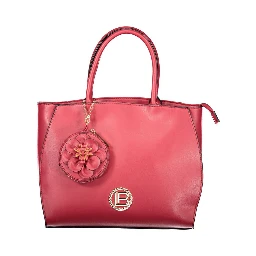 Red PVC Women Handbag