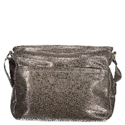 Gray Polyester Women Handbag