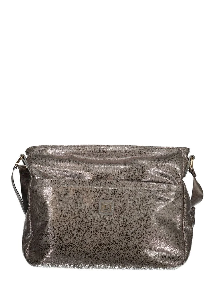 Gray Polyester Women Handbag