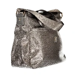 Gray Polyester Women Handbag