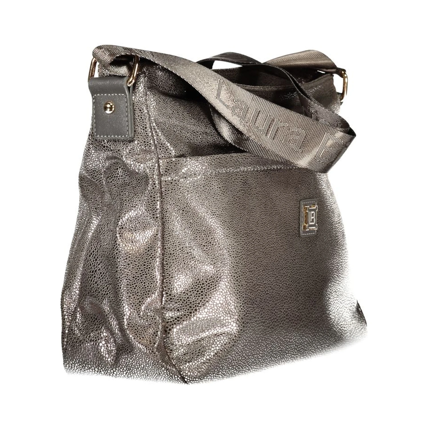 Gray Polyester Women Handbag