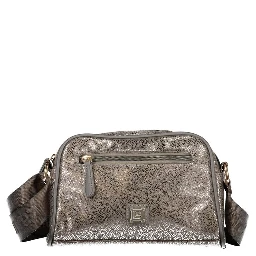Gray Polyester Women Handbag