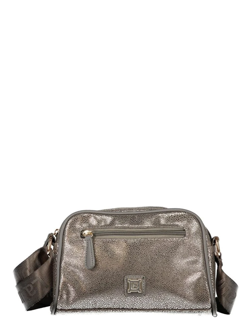 Gray Polyester Women Handbag