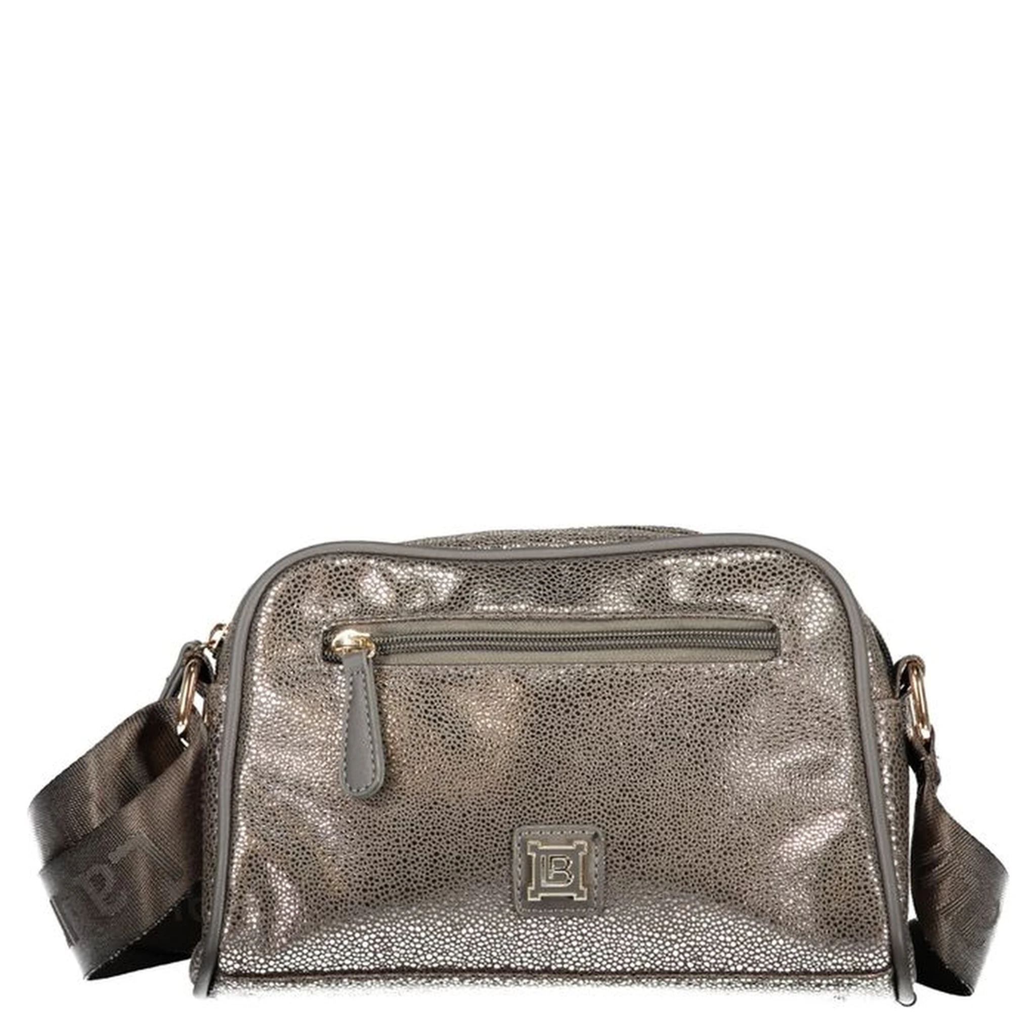 Gray Polyester Women Handbag