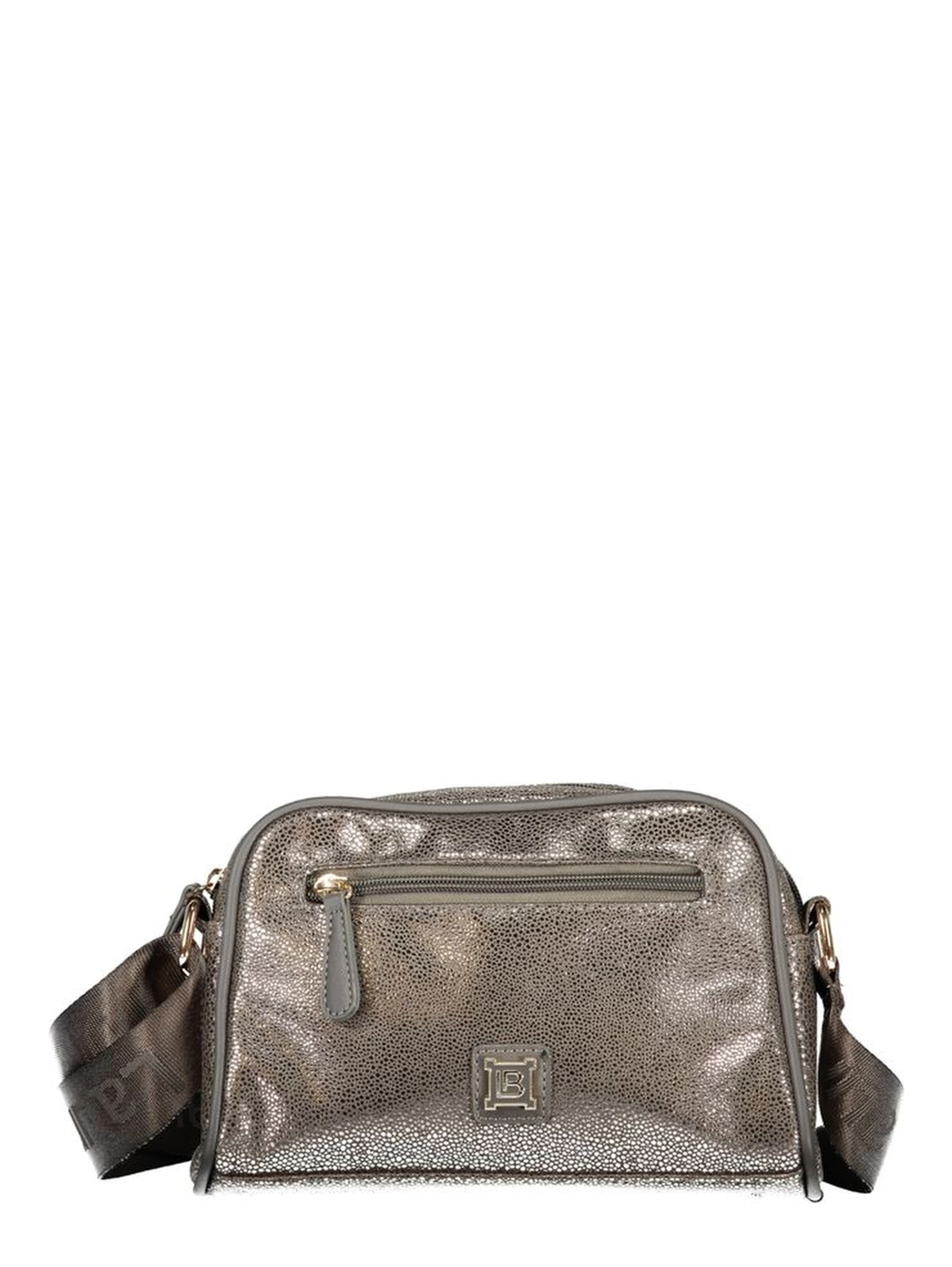 Gray Polyester Women Handbag