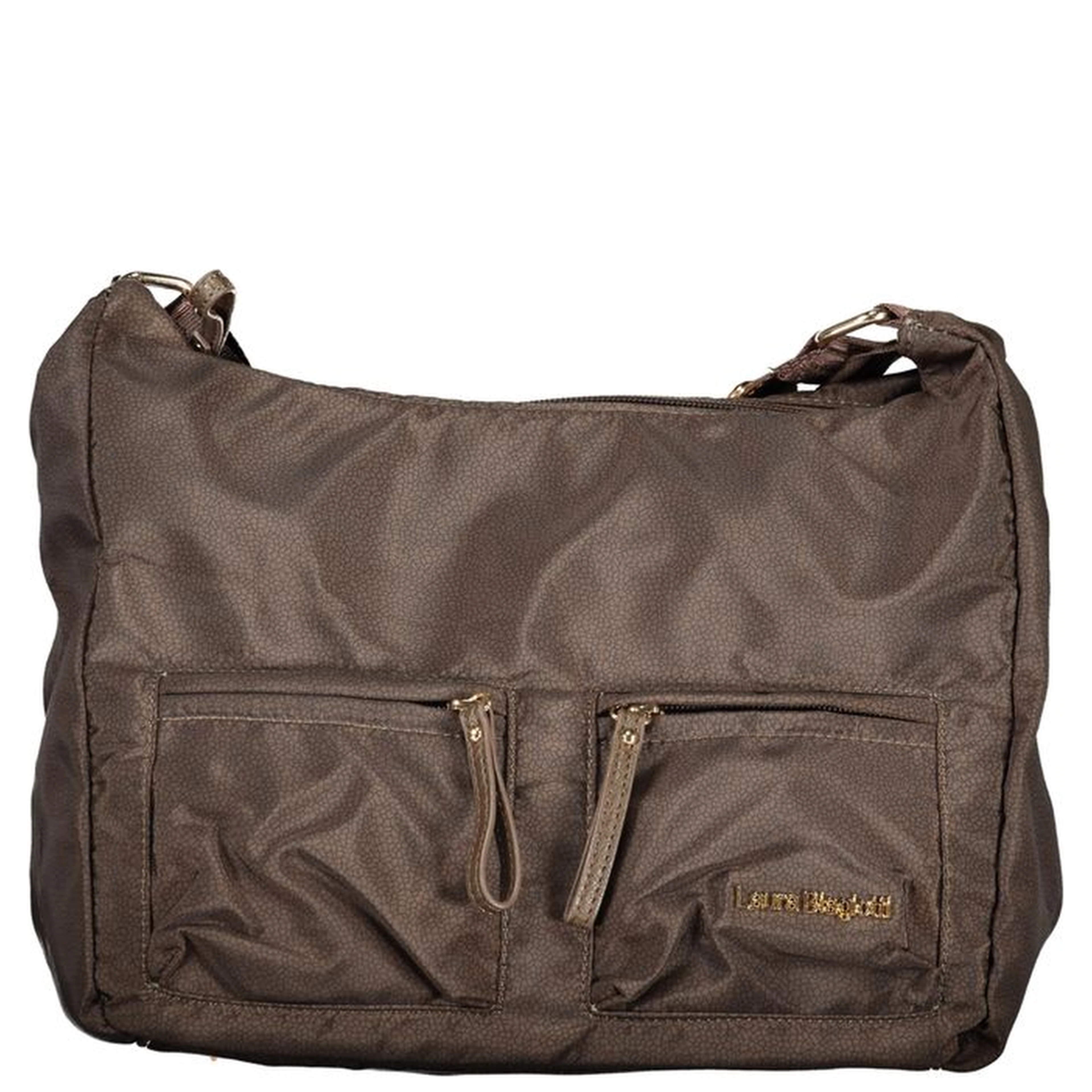 Brown Polyester Women Handbag