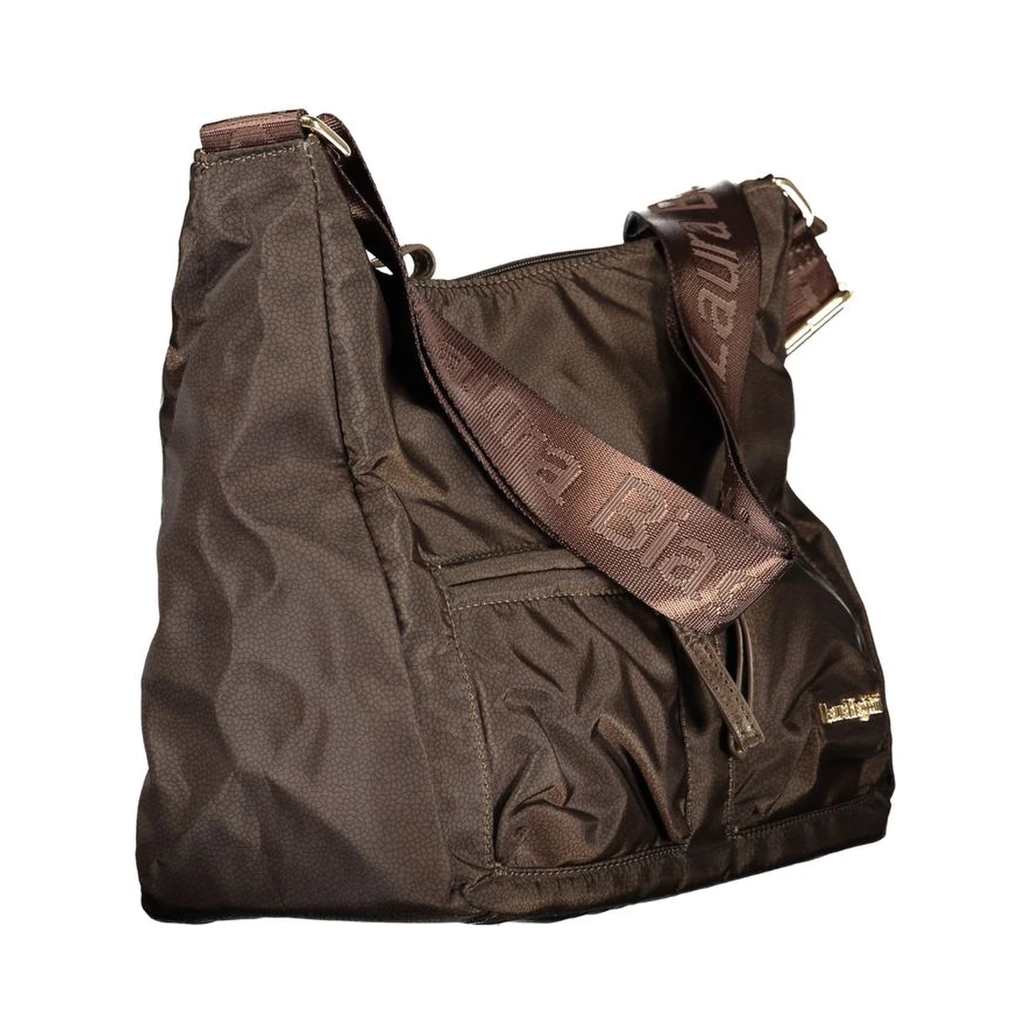 Brown Polyester Women Handbag