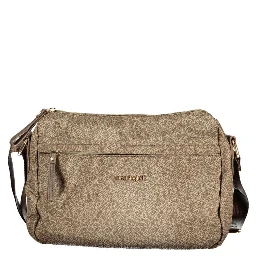 Beige Polyester Women Handbag