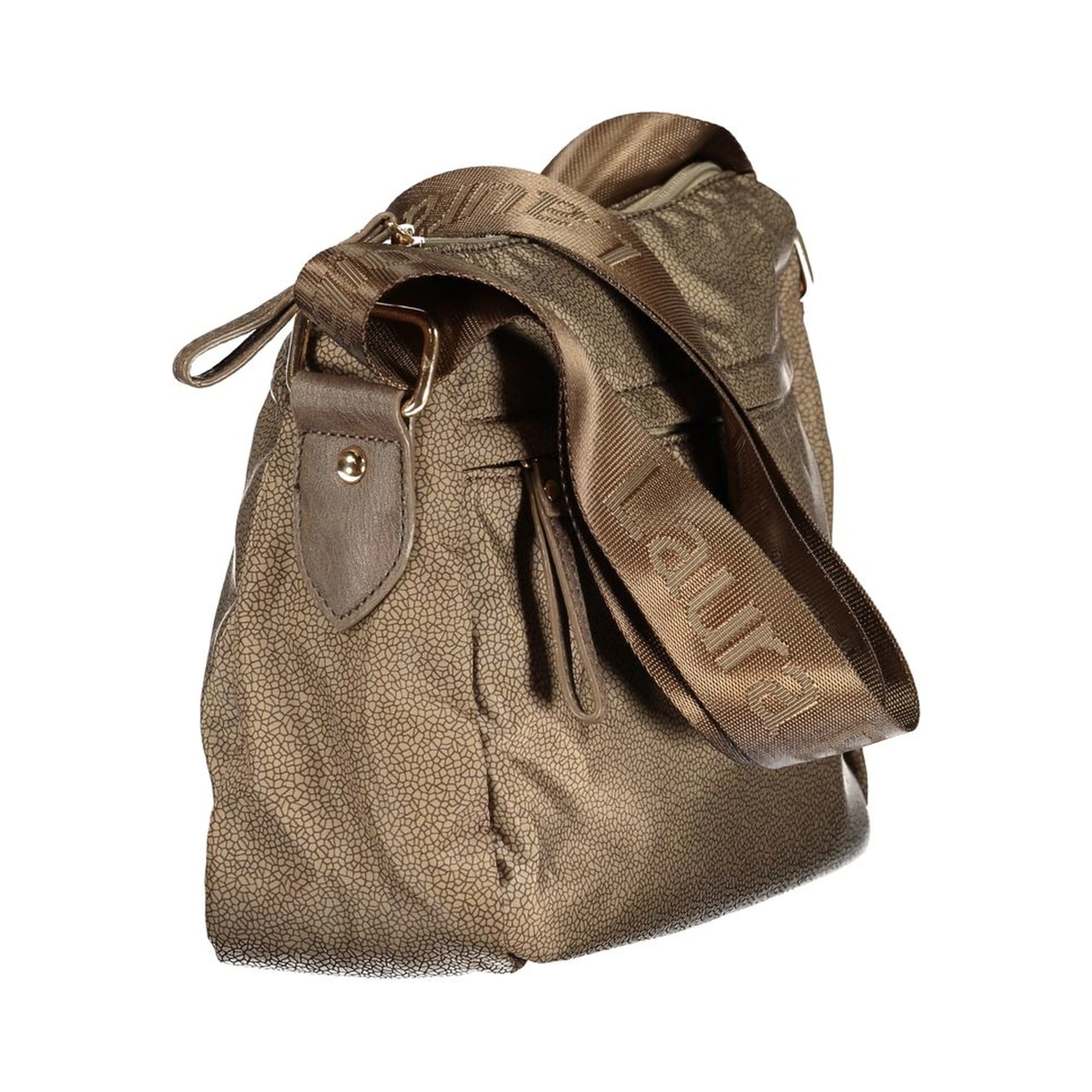 Beige Polyester Women Handbag