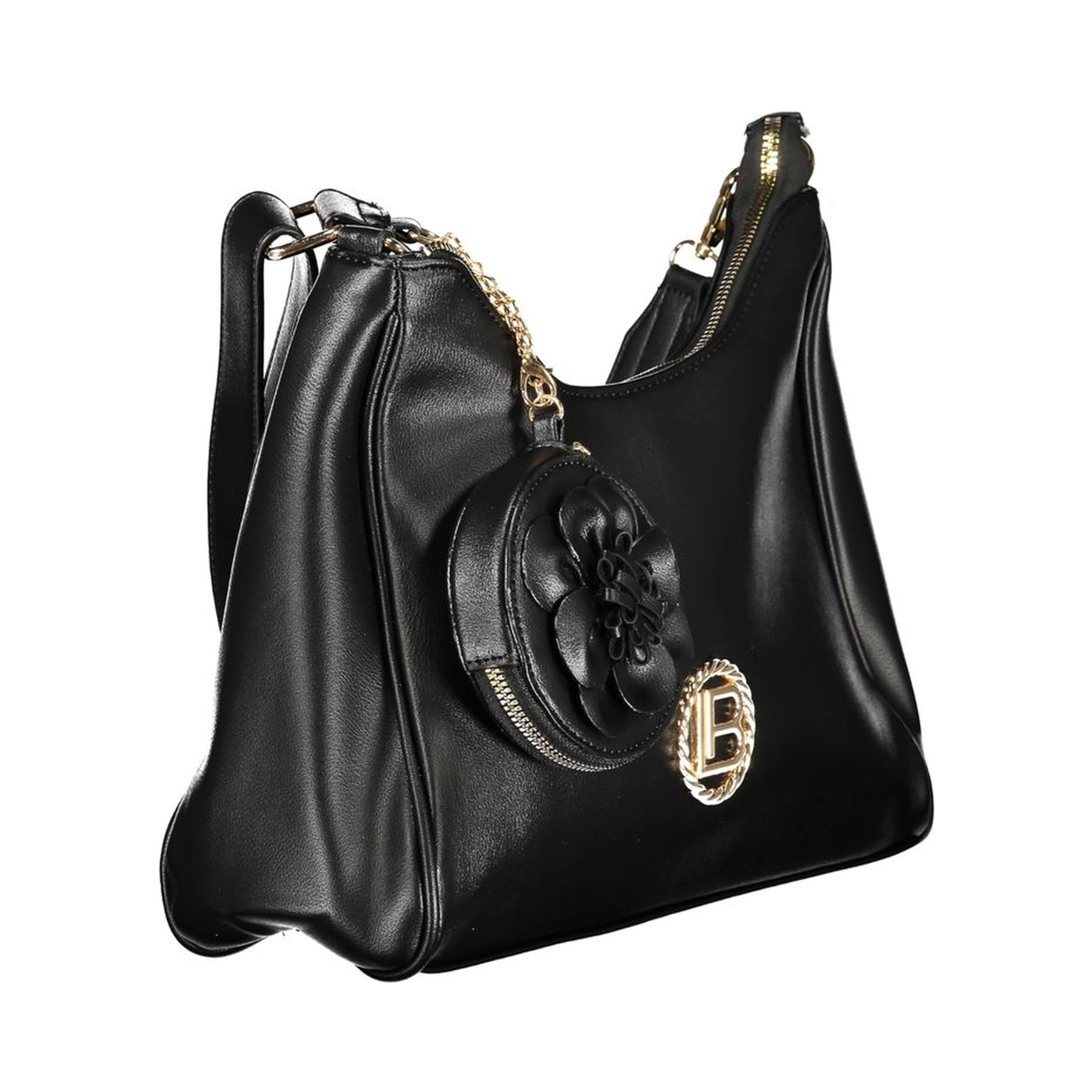 Black PVC Women Handbag